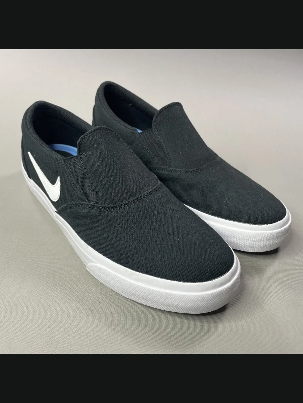 NEW Nike Shoes Mens 8.5 Womens 10 black SB Chron 2 slip on casual summer skate